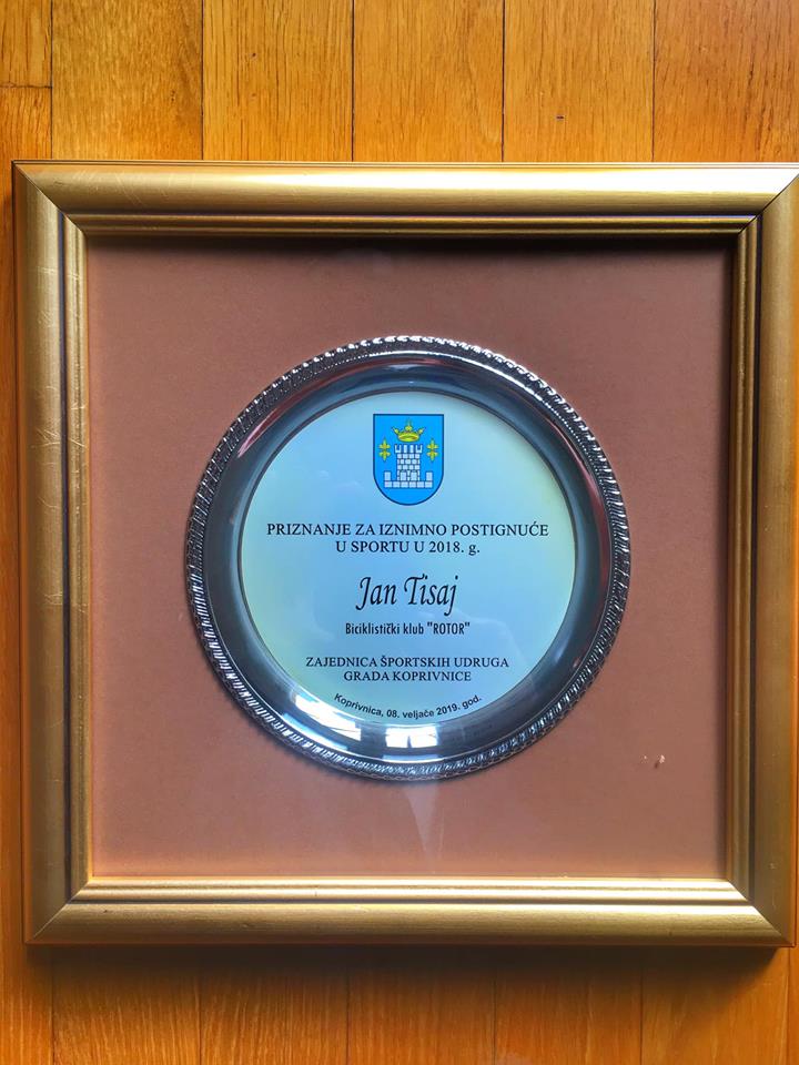 Nagrada za iznimna postignuča u sportu 2018. otišla u ruke Rotorovcu Janu Tisaju